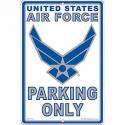 Air Force PARKING ONLY ALUMINUM Sign 