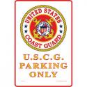 Coast Guard PARKING ONLY  ALUMINUM Sign 