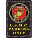USMC PARKING ONLY ALUMINUM Sign 