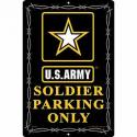 Soldier Parking Only  Army Star ALUMINUM Sign