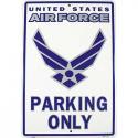 USAF PARKING ONLY ALUMINUM Sign 