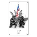 911 by Red Anchor Art  - Metal Sign 
