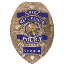 Bell Plaine Minnesota Police (Chief) Department Officer's Badge all Metal Sign w