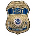 HOMELAND SECURITY INVESTIGATION SPECIAL AGENT BADGE all Metal Sign  13" x 18" 