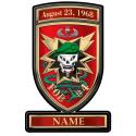 MACV SOG FOB #4 Da Nang Metal Sign Date and Name