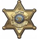 San Juan County New Mexico Sheriff's Department (Captain) Badge All Metal Sign W