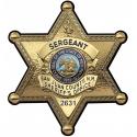 San Juan County New Mexico Sheriff's Department (Sergeant) Badge All Metal Sign 