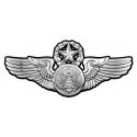 Air Force Chief Enlisted Aircrew Basic Wings all Metal Sign (Small) 7 x 3"