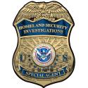 Homeland Security Investigations Special Agent Badge All Metal Sign. 13 x 18" (B
