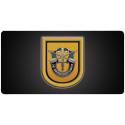 1st Special Forces Group (EUROPE) 12 x 6" all Metal License Plate with holes