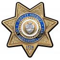 San Bernardino County SHERIFF Deputy Personalized 15x14 Badge All Metal Sign Wit