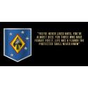 USMC Marine Raiders  "You have never lived" All Metal Sign 18 x 9"