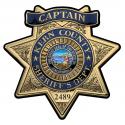Kern County (Captain) SHERIFF Deputy Personalized 15x15 Badge All Metal Sign   N