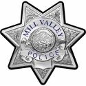 Mill Valley California, Marin  (Officer) Badge All Metal Sign.  Blank 