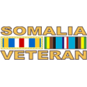 Somalia Veteran Ribbon Decal