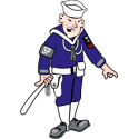 Navy Shore Patrol Sailor  Decal