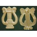 Spanish American War Army Band Collar insignia, Brass