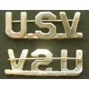 Spanish American Wav Volunteer Collar brass with 24k Gold plate