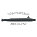 USS Michigan Decal 