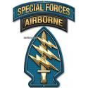 Special Forces SSI  Patch - Metal Sign   5 x 7"