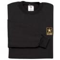 US Army Star Direct Embroidered Black Sweatshirt