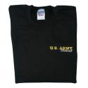 US Army Retired Direct Embroidered Black Polo Shirt