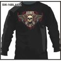 Army with Skull and Wings Screen Printed Sweatshirt