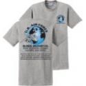 Air Force USAF Global Delivery Silk Screened Grey Tee Shirt