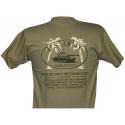 US Army Demolition Co Silk Screened Khaki Tee Shirt
