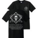 Marine USMC Extermination Co Silk Screened Black Tee Shirt