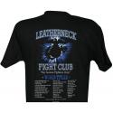 USMC Leatherneck Fight Club Silk Screen Black Tee Shirt