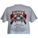 Army RANGER Silk Screen Grey Tee Shirt