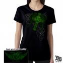 FIREFIGHTER FIRE ANGEL IRISH CROSS T-SHIRT