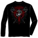 ELITE BREED MARINE AXES RED TRIBAL LONG SLEEVE T-SHIRT