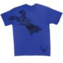 U.S. Air Force Eagle Flag Silk Screened on Royal T-Shirt