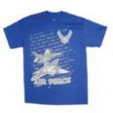 U.S. Air Force Repeat Silk Screen on Royal T-Shirt