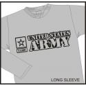 United States Army with Army Star Imprinted Long Sleeve Shirt