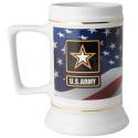 ARMY STAR FLAG BACKGROUND 16OZ CERAMIC STEIN