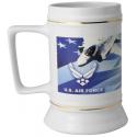 AIR FORCE CREST AIRPLANE BACKGROUND 16OZ CERAMIC STEIN