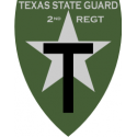 Texas State Guard 2nd Regiment Decal