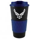 U.S. Air Force Symbol Logo on Royal Blue Grip-N-Go Mug