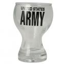 United States Army Imprint on Clear Pilsner Shot Glass