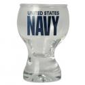 United States Navy Imprint on Clear Pilsner Shot Glass