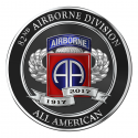 82ND AIRBORNE DIVISION 100TH ANNIVERSARY PATCH 4: Round