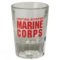 US Marine Corps on 2 oz Clear Fluted Shot Glass