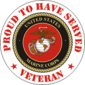 USMC Proud to have Served Decal