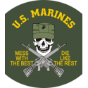 USMC Mess with the Best Decal