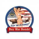 B-25 War Bonds   Vintage Metal Sign