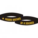 Proud Mother of a Soldier Silicone Wrist Bracelet
