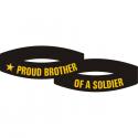 Proud Brother of a Soldier Silicone Wrist Bracelet